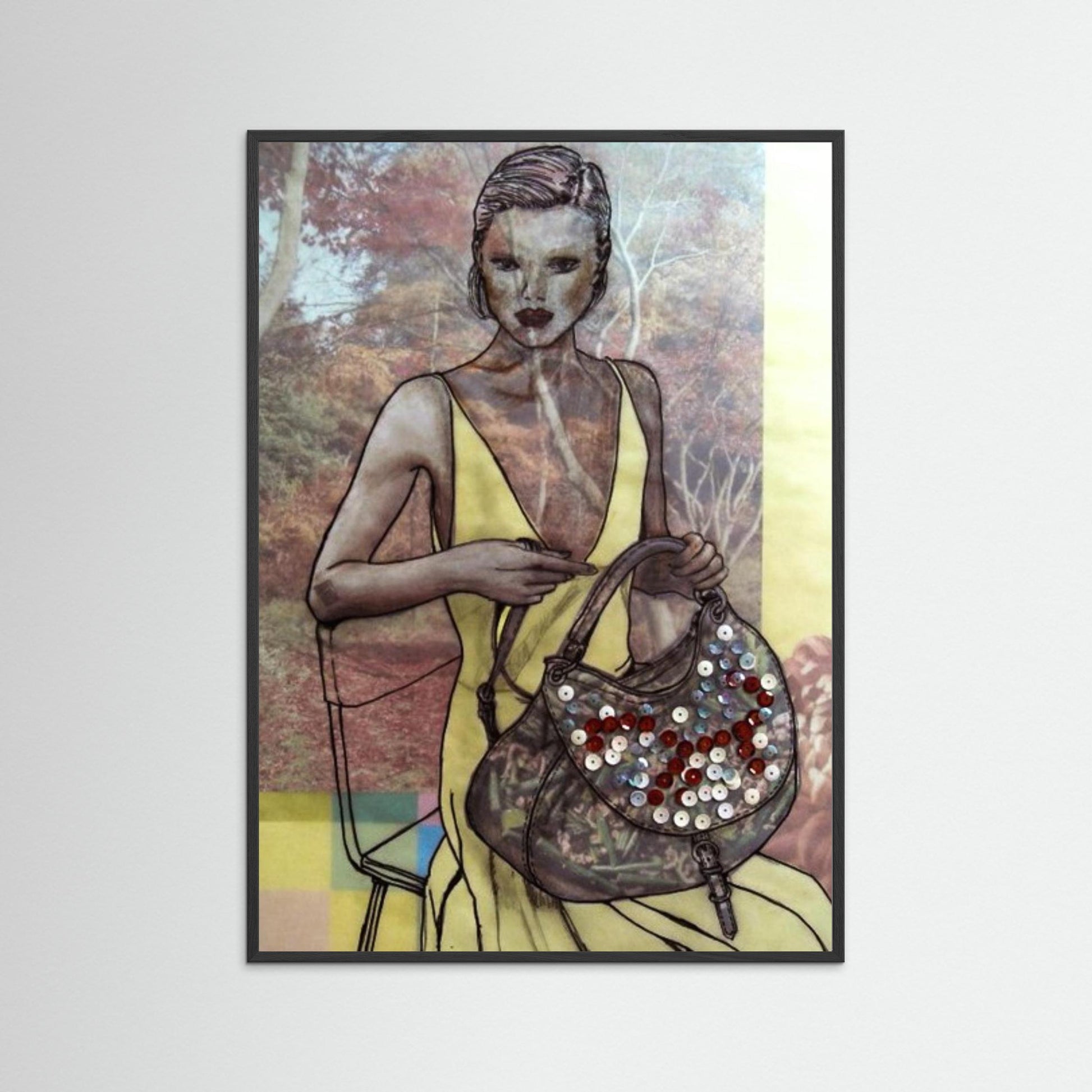 LADY WITH SEQUIN BAG - 2021 - BY AKABEBRESE