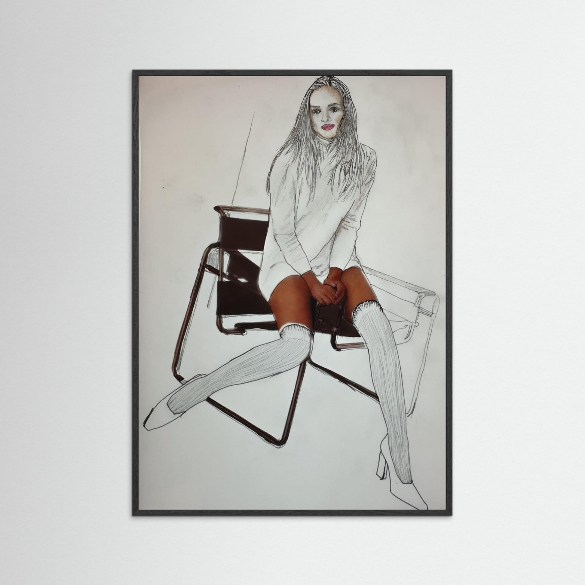 LADY WITH KNEE HIGH SOCKS - 2021 - BY AKABEBRESE