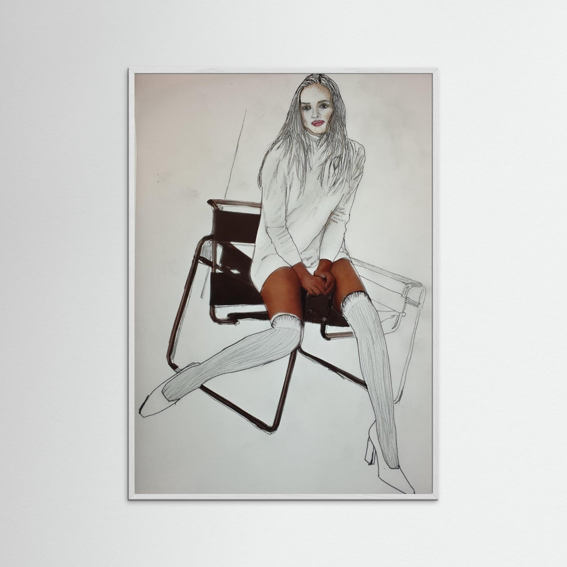 LADY WITH KNEE HIGH SOCKS - 2021 - BY AKABEBRESE