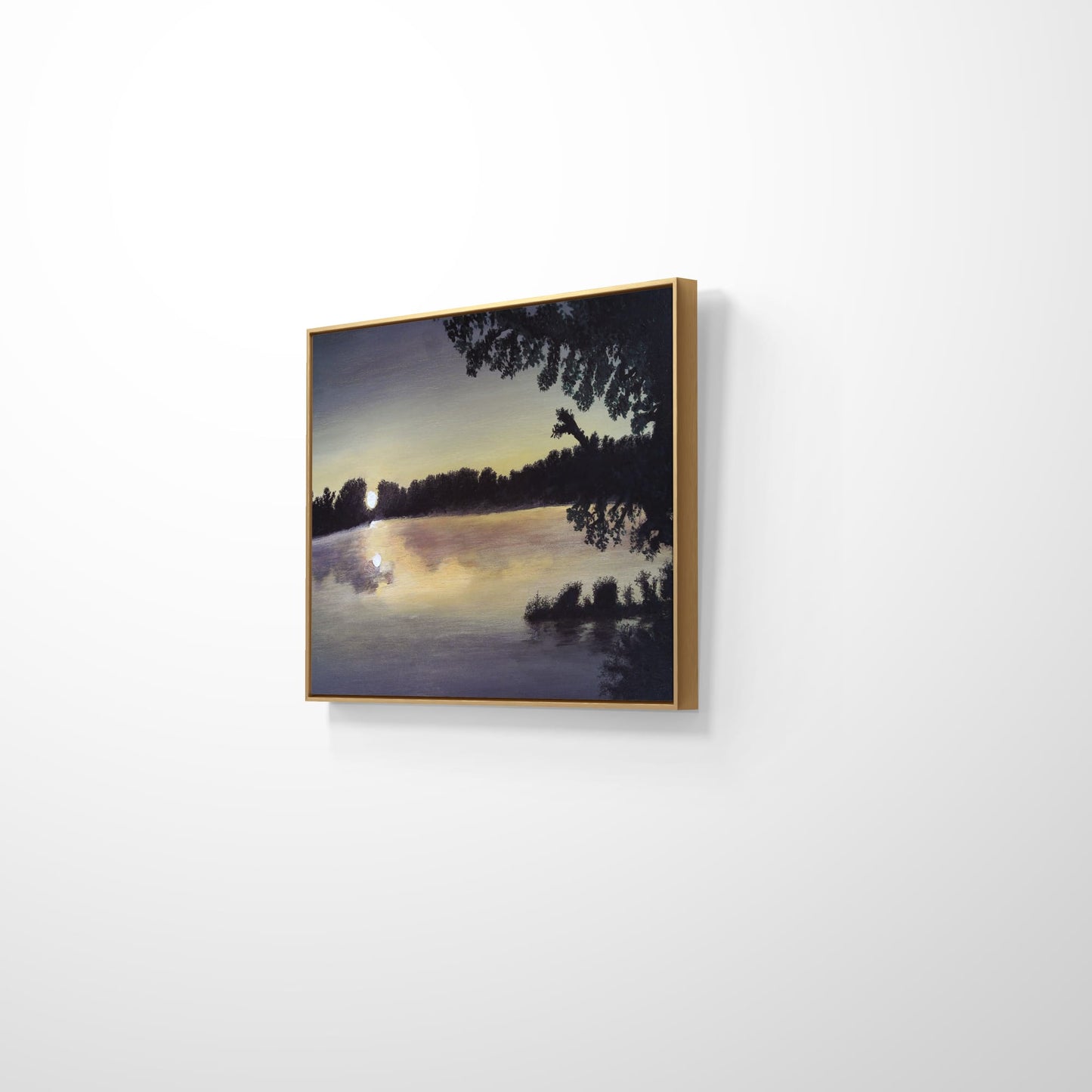 MOONLIGHT ACROSS THE LAKE - by AKABEBRESE